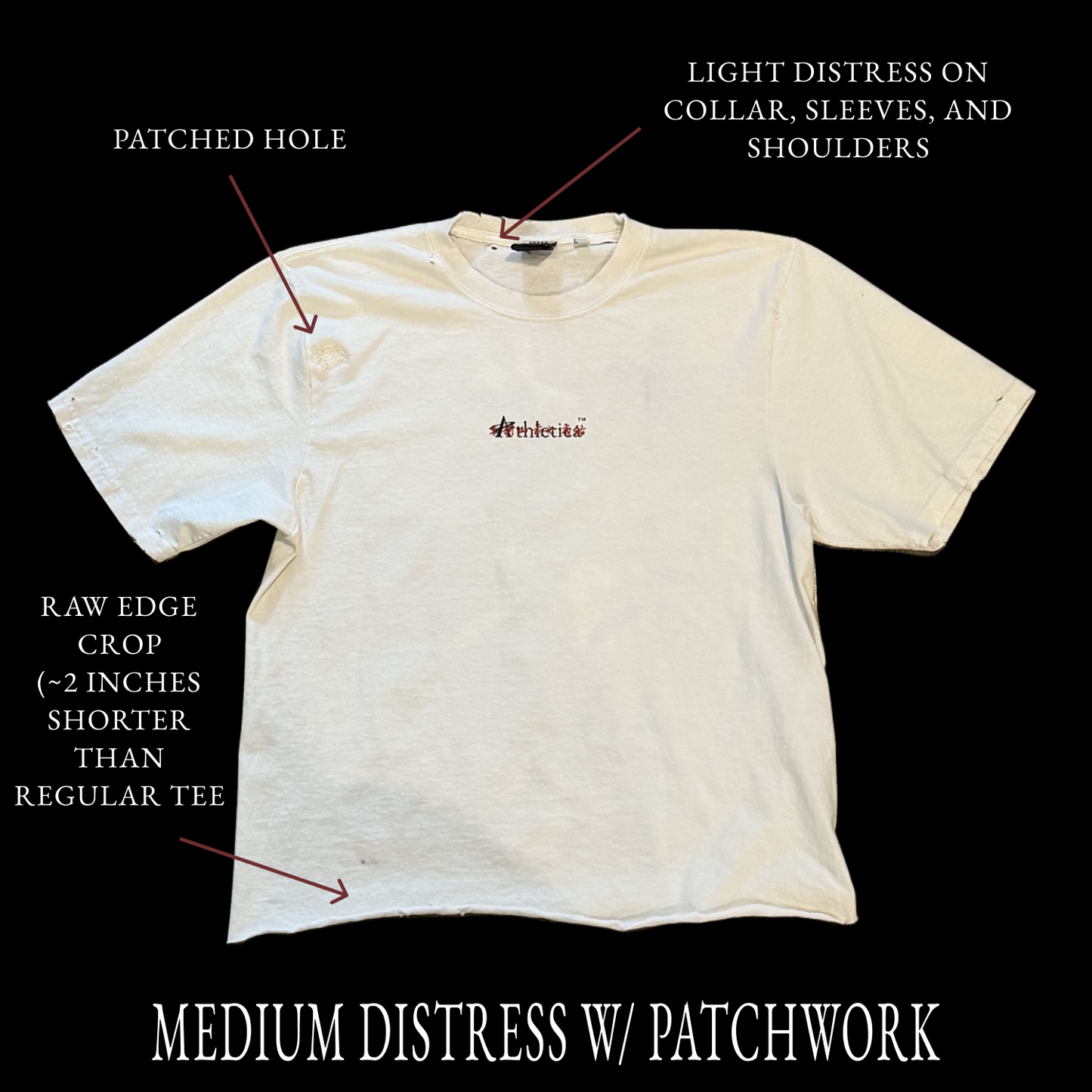 LIGHTLY DISTRESSED - SHAOLIN WEMBY TEE